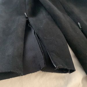 Faux suede black ankle zip pants. Fit like leggings. Great shape, don’t fit me.